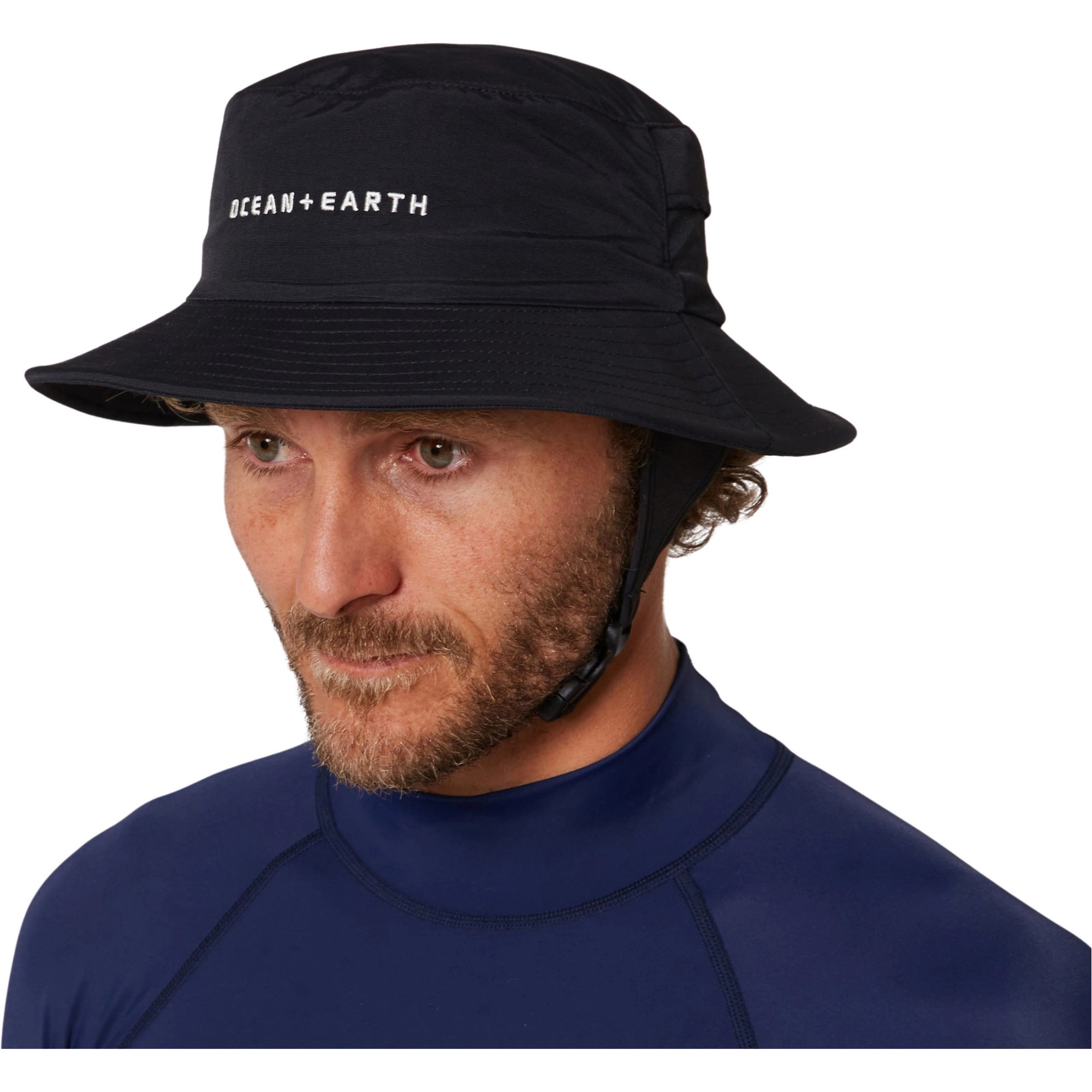 2025 Ocean And Earth Bingin Soft Peak Surf Hat SMHA03B - Black